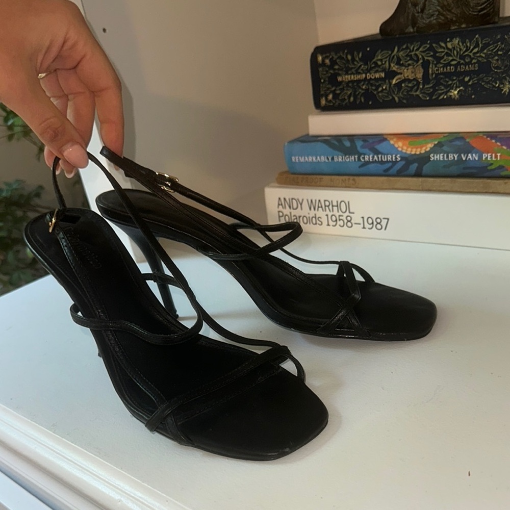 Reformation Black Heels Classic Style